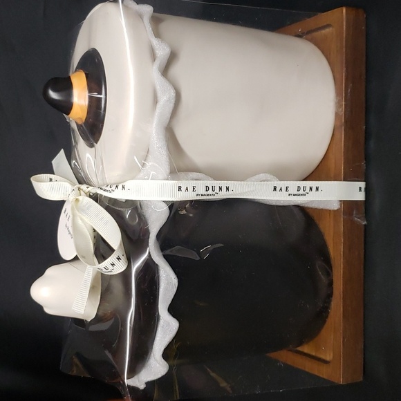 Rae Dunn NWT HOCUS POCUS and BOO Canister Set on Wood Base - Picture 2 of 6